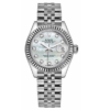 Lady-Datejust met Mother-of-Pearl wijzerplaat en diamanten, 28 mm