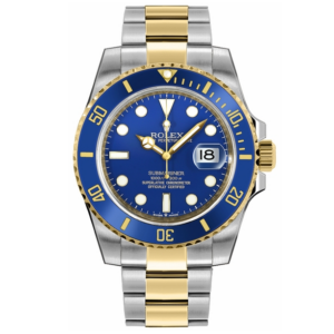 Submariner Date met blauwe wijzerplaat in tweekleurig design, 41 mm