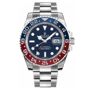 GMT-Master II “Pepsi” met blauwe wijzerplaat, 40 mm