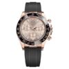 Rolex Cosmograph Daytona 40 mm herenhorloge met roze wijzerplaat en diamanten