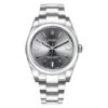 Oyster Perpetual Donker Rhodium 39 mm