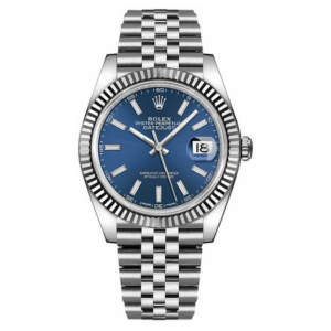 Rolex Datejust 41 herenhorloge met blauwe wijzerplaat, 41 mm