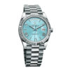 Day-Date 40 met Ice Blue wijzerplaat en Romeinse cijfers, 40 mm