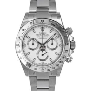 Daytona Staal Witte Wijzerplaat 40 mm